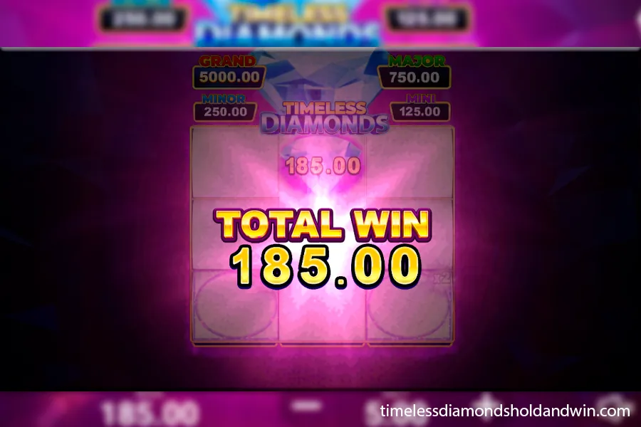 Timeless Diamonds Hold and Win Demo Preview
